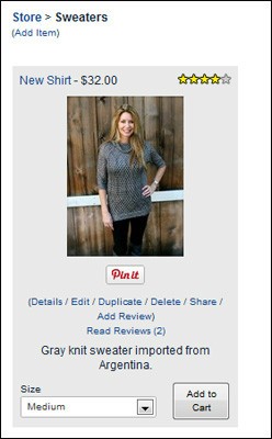 sell products on your own site