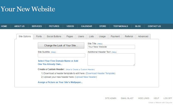 The Back-End Of The Website Builder
