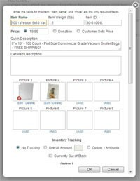 Online Store Item Editor