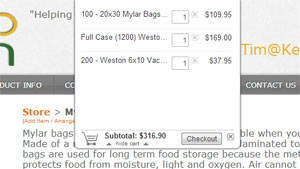 Online Shopping Cart Builder